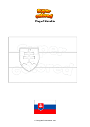 Coloring page Flag of Slovakia