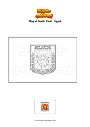 Coloring page Flag of South Sinai   Egypt