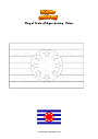 Coloring page Flag of State of Ngarchelong   Palau
