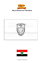 Coloring page Flag of Studenichani   Macedonia