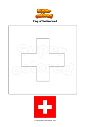 Coloring page Flag of Switzerland