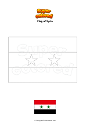 Coloring page Flag of Syria