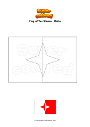 Coloring page Flag of Tas Sliema   Malta