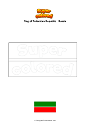 Coloring page Flag of Tatarstan Republic   Russia