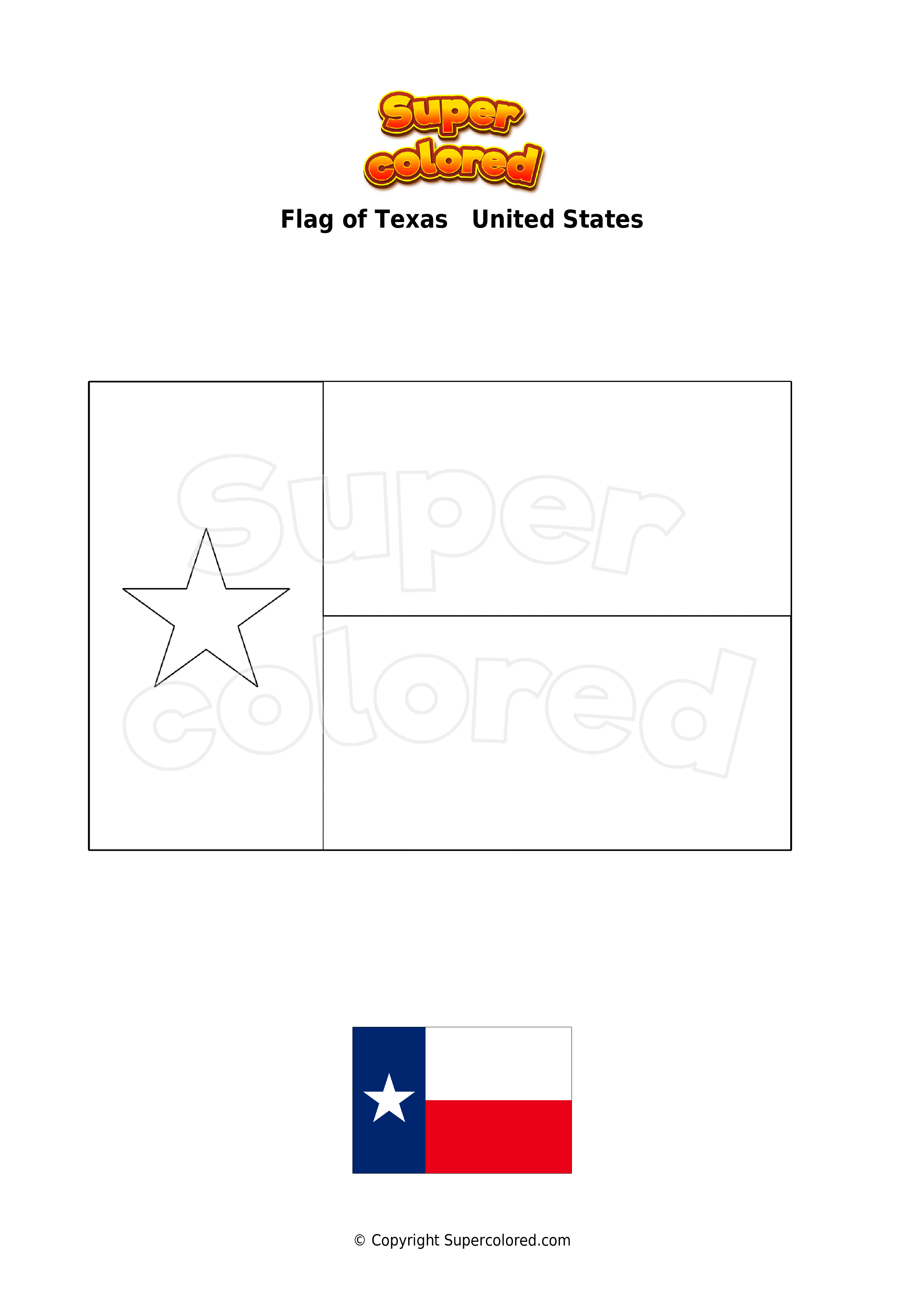 Texas Flag Coloring Page Home Design Ideas