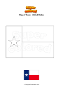 Coloring page Flag of Texas   United States