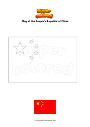Coloring page Flag of the People's Republic of China