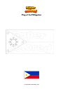 Coloring page Flag of the Philippines