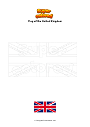 Coloring page Flag of the United Kingdom