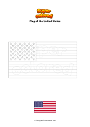 Coloring page Flag of the United States