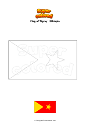Coloring page Flag of Tigray   Ethiopia