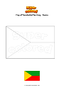 Coloring page Flag of Transbaikal Territory   Russia