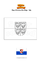 Coloring page Flag of Trentino Alto Adige   Italy