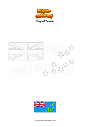 Coloring page Flag of Tuvalu