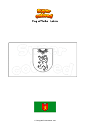 Coloring page Flag of Valka   Latvia