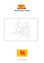 Coloring page Flag of Wallonia   Belgium