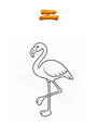 Coloring page Flamingo