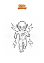 Coloring page Flash disguise
