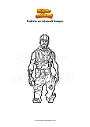 Coloring page Fortnite aerial asault trooper