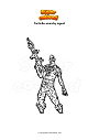 Coloring page Fortnite anarchy agent