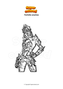 Coloring page Fortnite arachne