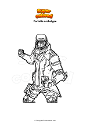Coloring page Fortnite archetype