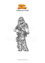 Coloring page Fortnite arctic intel