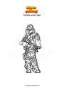 Coloring page Fortnite arctic intel