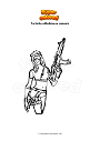 Coloring page Fortnite atheleisure asassin