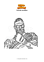 Coloring page Fortnite bandolier