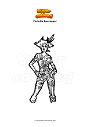 Coloring page Fortnite buccaneer