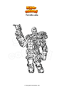 Coloring page Fortnite cable