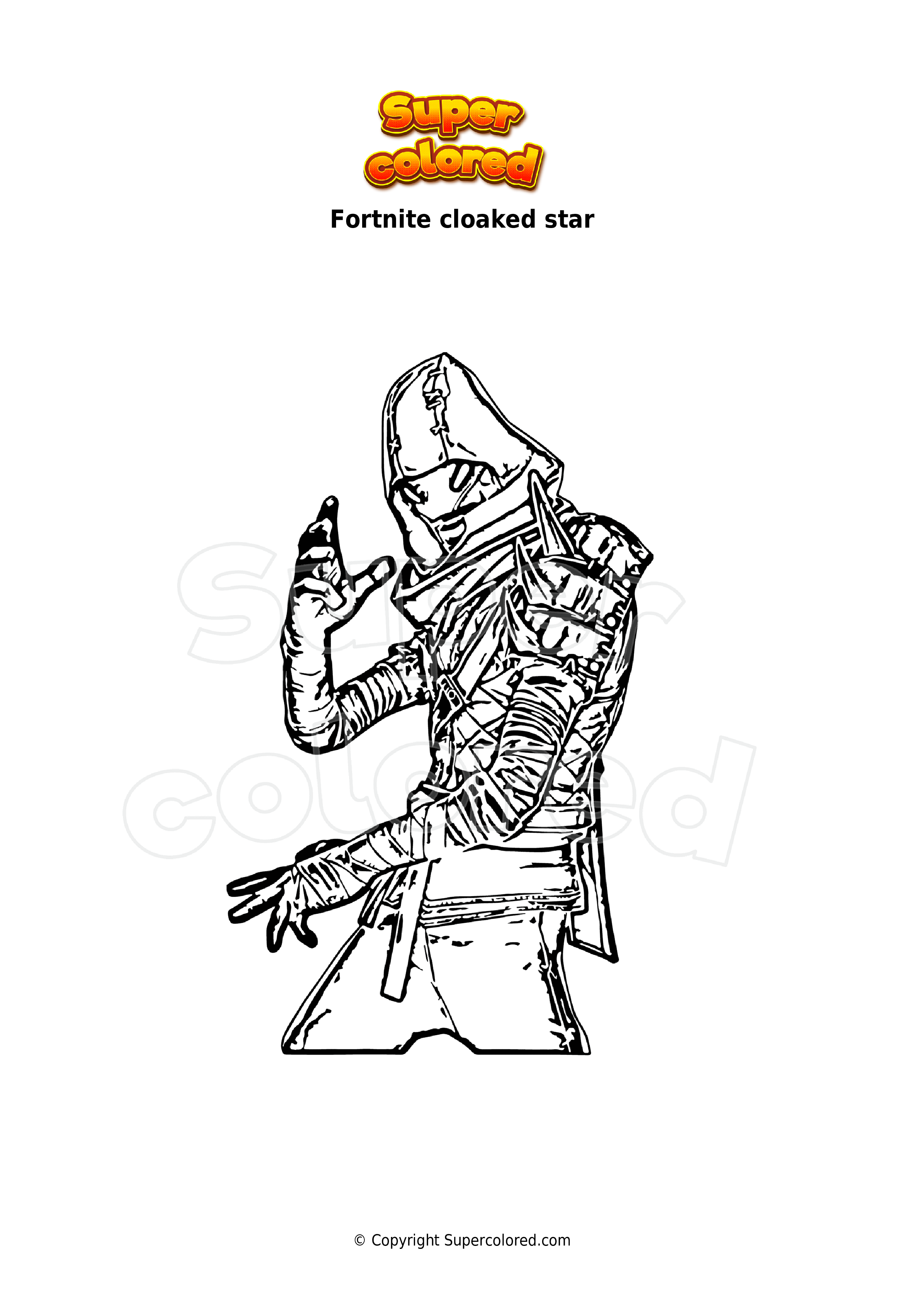 Coloring page Fortnite midas