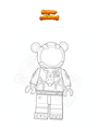 Coloring page Fortnite Cuddle Team Rider Lego
