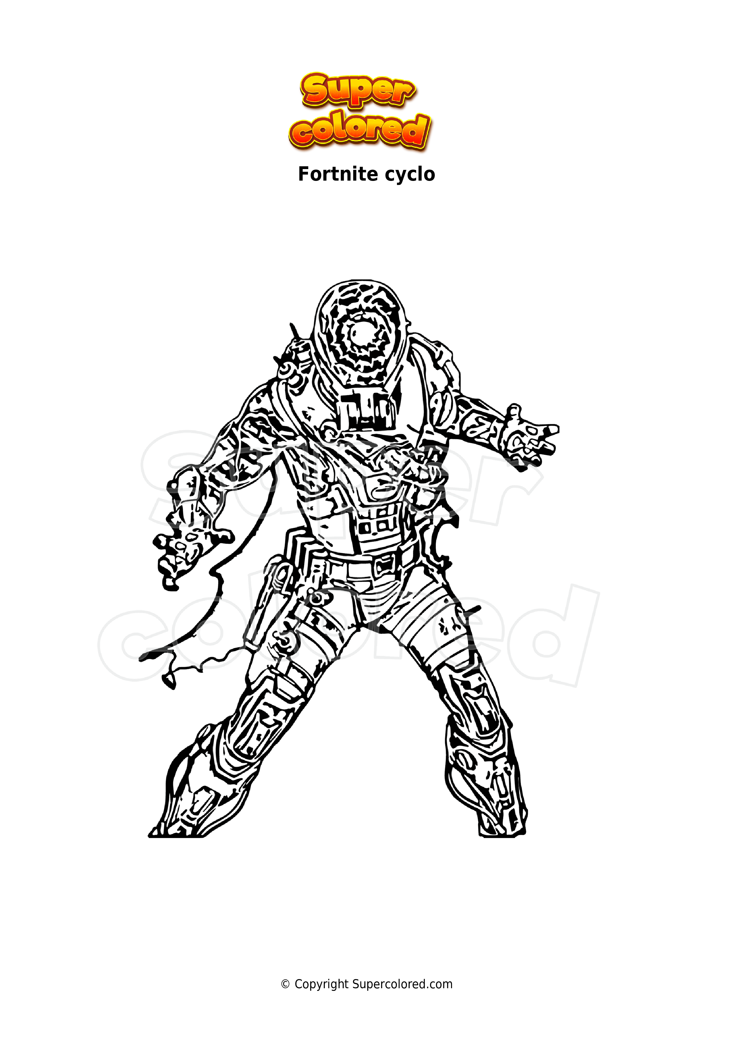 Coloring Page Fortnite Swamp Stalker Supercolored