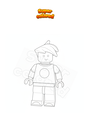 Coloring page Fortnite Danny Fenton Lego