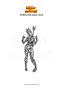 Coloring page Fortnite dark power chord