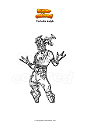 Coloring page Fortnite dolph