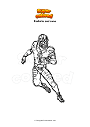 Coloring page Fortnite end zone