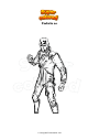 Coloring page Fortnite ex