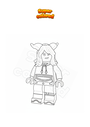 Coloring page Fortnite Faun Lego