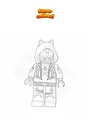 Coloring page Fortnite Felinos Lego