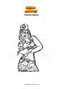 Coloring page Fortnite fortune