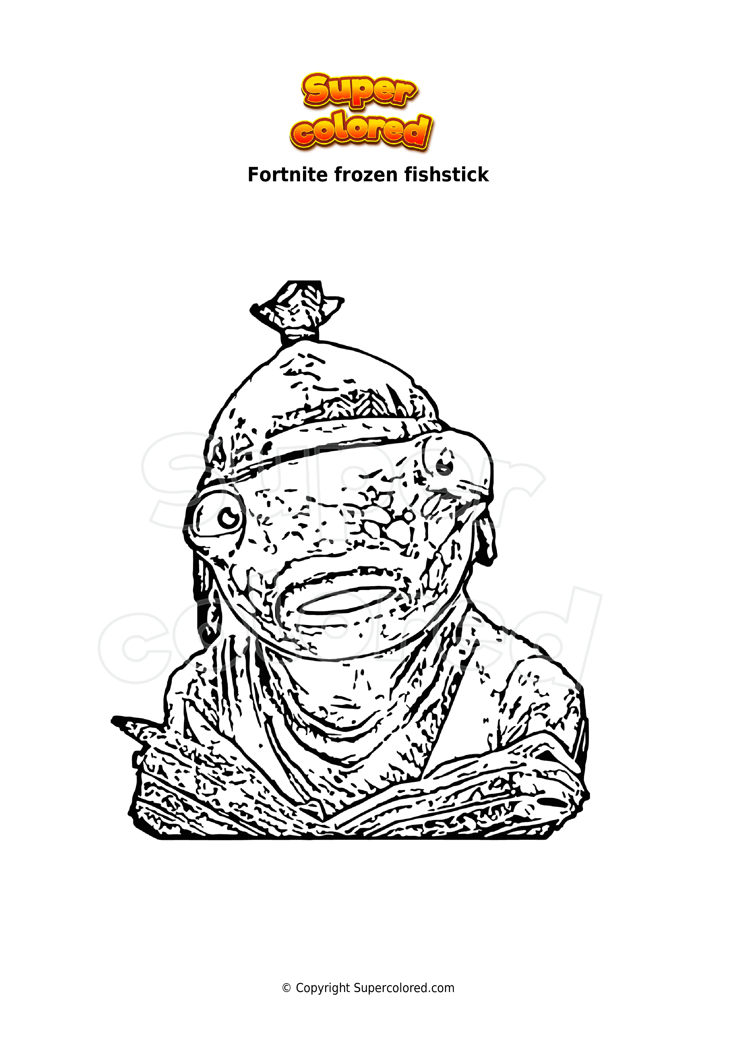Fortnite Fish Coloring Pages