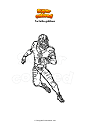 Coloring page Fortnite gridiron