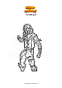 Coloring page Fortnite grit
