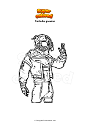 Coloring page Fortnite growler