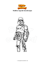 Coloring page Fortnite imperial stormtrooper