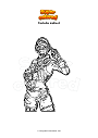 Coloring page Fortnite instinct