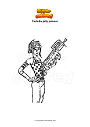 Coloring page Fortnite jolly jammer